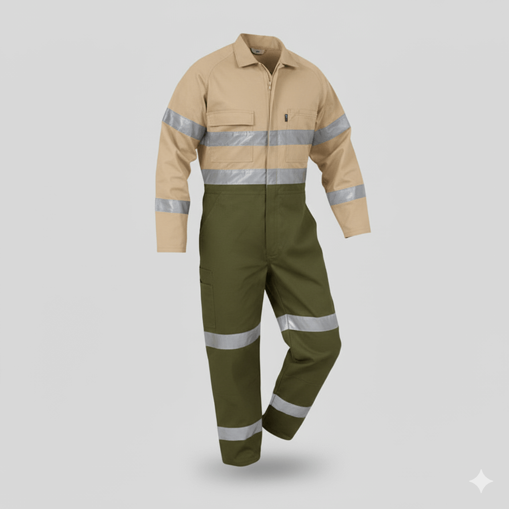 Pantalón cargo drill azul marino con bolsillos laterales